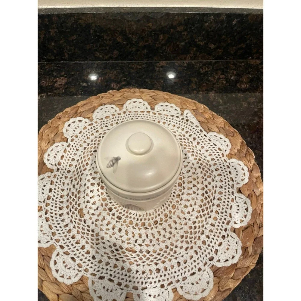 Pfaltzgraff Naturewood cotton ball container